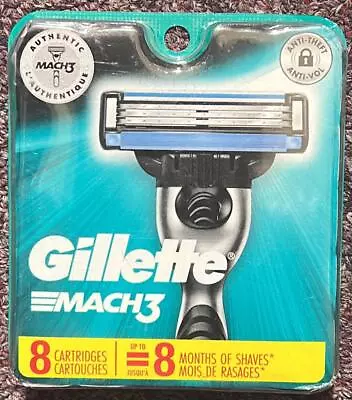 Gillette Mach3 Razor Blade Refills 8 Cartridges EACH (k5) • $15