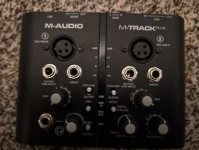 M-Audio M-Track Plus Two-Channel Portable USB Audio & MIDI Interface • $40