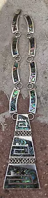 Perlita Mexican Sterling Silver Abalone Necklace Vintage • $140