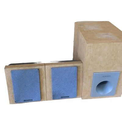 Pioneer Vintage Wall Mount Speakers S-L7-A-LR  Din 30w/8ohms Pair And Sub  • £19.99