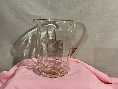 Vintage Macbeth Evans Pink Depression Glass Pitcher • $15