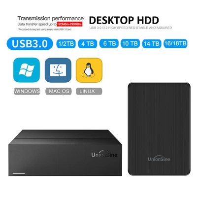 500GB 3TB 4TB External Hard Drive 2.5  3.5  Desktop Drive For Ps4 Xbox Notebook • £13.78