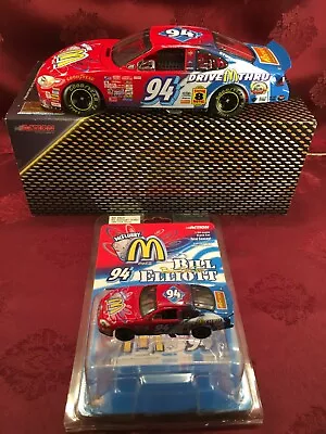 BILL ELLIOTT 2000 #94 McDonald's McFlurry 1/24 Elite Car 1/64 HO Car Diecast SET • $219.19