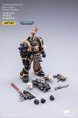 JOYTOY X Warhammer 40k Chaos Space Marines Black Legion Narghast 1/18 FIGURE • $118.62