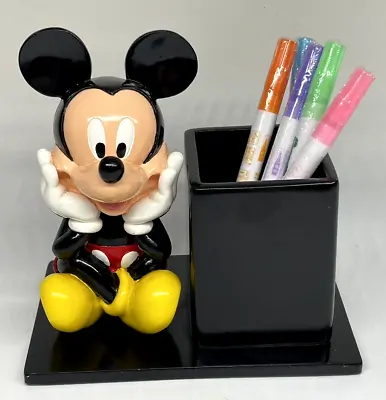 Vintage Disney Mickey Mouse Desk Office Pen Pencil Holder Organizer • $23.99