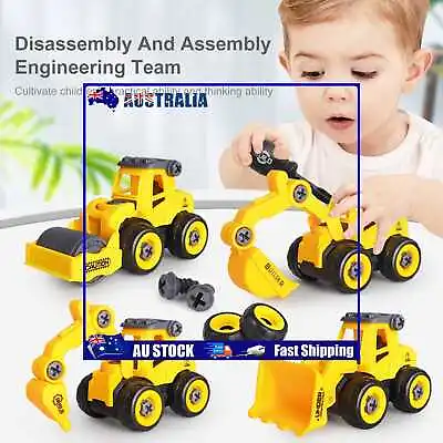 $10.89 • Buy DIY Excavator Tractor Multiple Styles Construction Truck Toy Kids Birthday Gifts