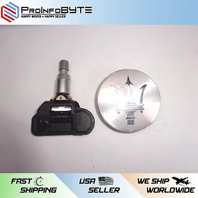 14-20 Maserati Ghibli Wheel Center Hub Cap + TPMS Tire Pressure Sensor OEM • $32.50