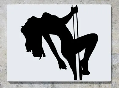Pole Dancer Exercise Sexy Erotic Naughty Wall Art Decal Sticker Picture Poster • £37.99