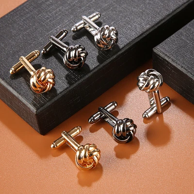 £2.87 • Buy Women Men Twist Knot Metal Shirts Cufflinks Sleeve Button Crystal Cuff Link Gift
