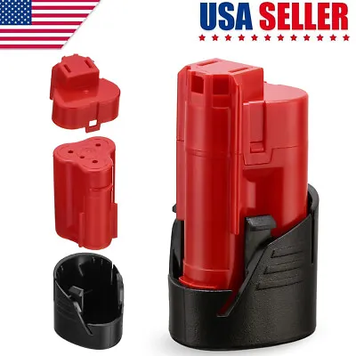 12V Li-ion Battery Plastic Case Shell Box Three-cell For Milwaukee M12 • $6.49