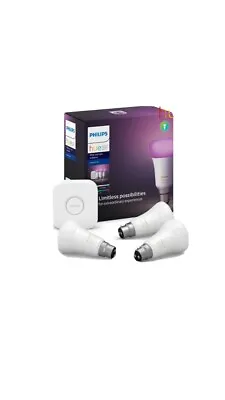 Philips Hue White & Color Ambiance Starter Kit B22 - Bluetooth/App/WiFi Controls • $229