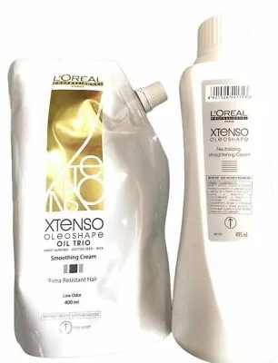 L'Oreal Paris X-Tenso 400 Ml Hair Straightening Cream + Neutraliser 495 Ml • $124.05