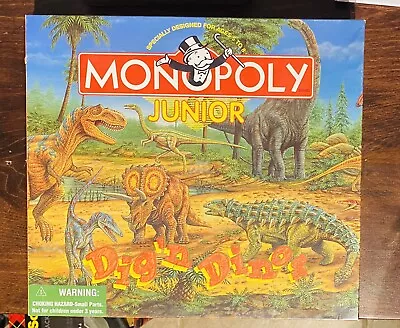 Monopoly Junior Dig'n Dinos Parker Brother Board Game - Complete • $9.99