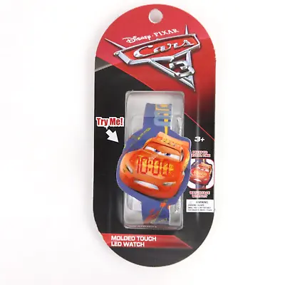 Disney Pixar Cars 3 Watch Molded Touch LED Blue Red Needs New CR2016 Battery • $9.97