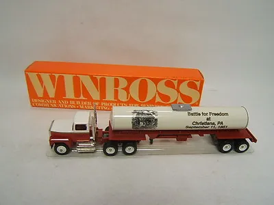 Winross Christiana PA Fire Company Tanker  Battle For Freedom  Ford 1992 VGC Box • $19.99