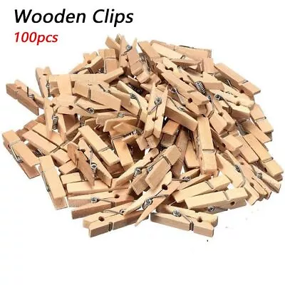 Airer Dry Line Photo Paper Pegs Wooden Clothespin Wood Clips Clothes Pegs Pine • $30.04