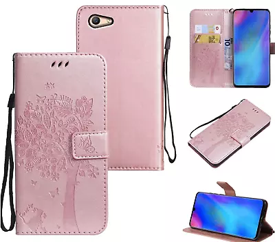 Oppo A59 F1s Wallet Case Embossed Pu Leather Cat And Tree • $7.50