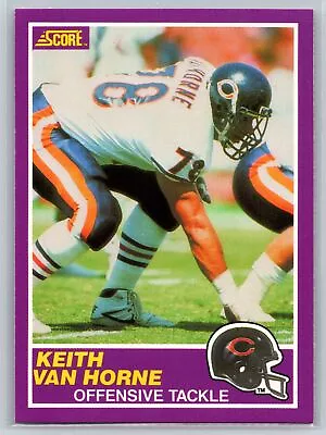 1989 Score Supplemental #405S Keith Van Horne Chicago Bears • $0.99