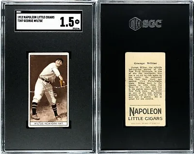 1912 T207 Brown Background Hooks Wiltse New York Giants SGC 1.5 ***Napoleon*** • $299.99