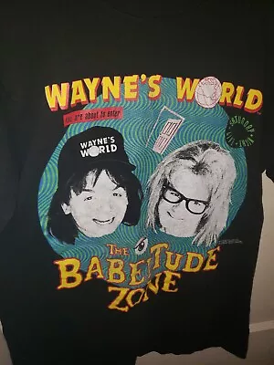 Wayne’s World SNL Stanley Desantis 1991 Vintage T-shirt Babeitude Zone Large  • $108.32