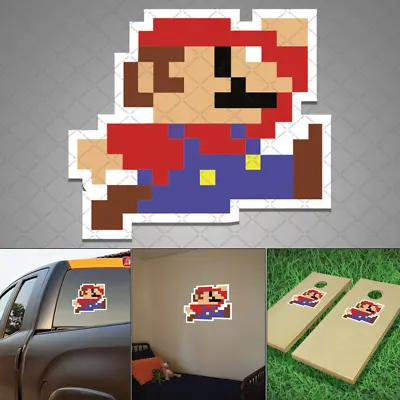 Super Mario Bros Sticker Decal 8 Bit For Gamers Car Truck Bumper Window Wall Kid • $3.50