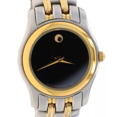 Movado Museum Ladies Wristwatch 81 E4 0822 Stainless Gold Plated Quartz 1Yr Wnty • $239.99