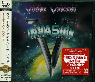 Vinnie Vincent Invasion All Systems Go Japan Cd Shm Rmst Audiophile Cd Slaughter • $34.88