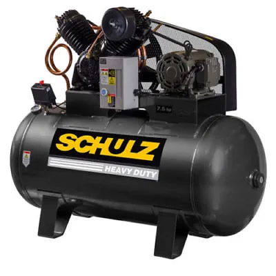 Schulz V-Series 7.5 HP 80-Gallon Two-Stage Air Compressor 30 CFM 1 PHASE • $3019.26