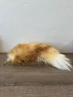 15” Fosrion Faux Fox Tail Keychain Accessory Cosplay Soft Fluffy • $9.99