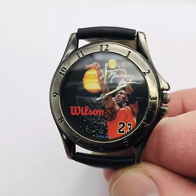 Vintage Wilson LMJ216 Michael Jordan Animated Basketball Watch Working Quartz • $35