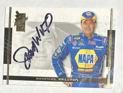 Michael Waltrip Autograph Card - 2007 Press Pass MVP - Auto Signed NASCAR NAPA • $4.16