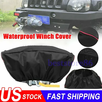 Waterproof Soft Winch Cover Fit For 12000 Lb Winch & Other Winches 8000-17500 • $9.50