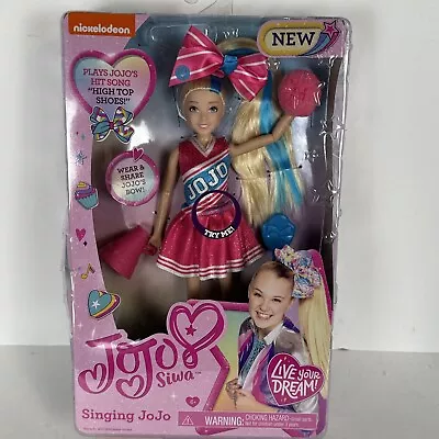JoJo Siwa 10 Inch Singing Doll Sings High Top Shoes Pink Cheerleading Outfit • $47.84