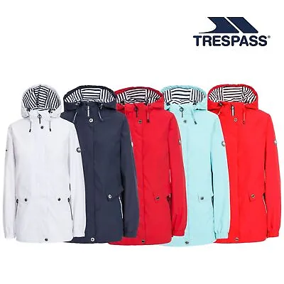 Trespass Womens Waterproof Jacket Ladies Raincoat With 4 Pockets Flourish • £54.99