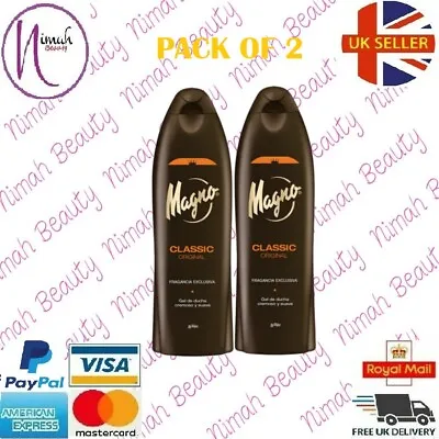 (Pack Of 2)Magno Classic Orignal Spanish Shower Gel La Toja 550 Ml UK Seller • $19.35