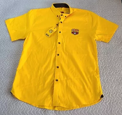 Barcelona Sporting Club Yellow Bassil Size XL Made In Guayaquil Ecuador Barca SC • $24.99