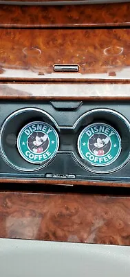 Mickey Mouse Coffee Car Accessories Car Decor Car CoastersCoaster Auto Dec • $7.99