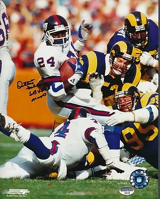 Ottis Anderson Giants Signed 8x10 Photo Autograph Auto Mounted Memories • $29