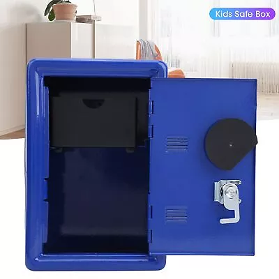 Mini Key Money Cash Safe Box Metal Simulation Storage Case Children Gift Blu FOD • $32.75