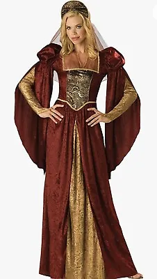 Incharacter Women Costume Renaissance Princess XL Dress  Red Medieval Maiden • $39.95