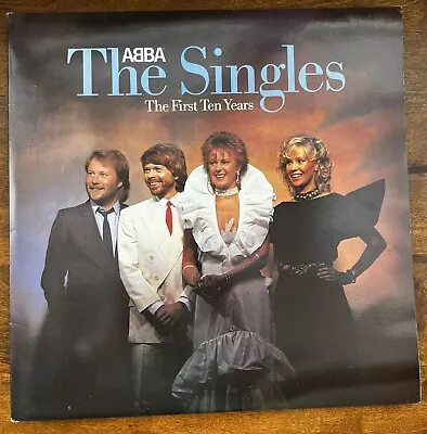 ABBA The Singles The First Ten Years 1982 UK Double Vinyl All The Hits NEAR MINT • £12