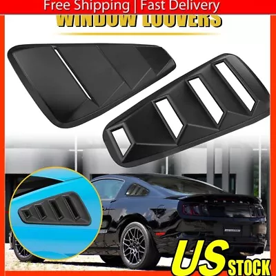 1/4 Quarter Side Louver Cover Window Fit For 2005-2014 Ford Mustang GT • $26.99