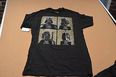 $11.99 • Buy NWOT Star Wars Darth Vader Police Line Up Black Cotton Tshirt