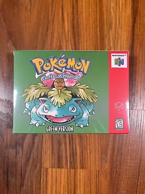 Pokemon Green Version Nintendo 64 N64 Homebrew Game Brand New Sealed NIB • $8.50