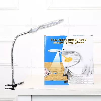 Led Magnifier Desk Lamp (QS205) Clip-On Table Lamp For Optical Magnifying Glass • $24.99