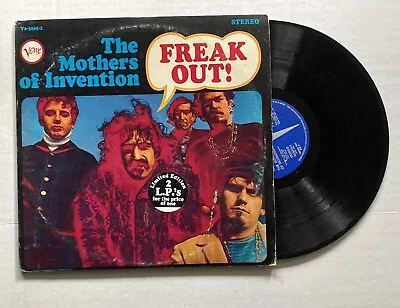 THE MOTHERS OF INVENTION  Freak Out!  Original 1966 Debut Verve 2LP Ltd Edition • $25