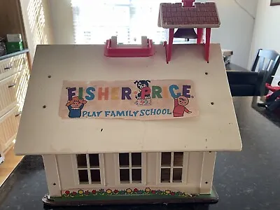 Vintage Fisher Price School House Little People 1971 Play Family • $14.99
