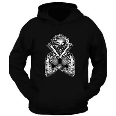 Marilyn Monroe Tattoo Guns Hoodies Sweatshirt S - 3XL • $34.99