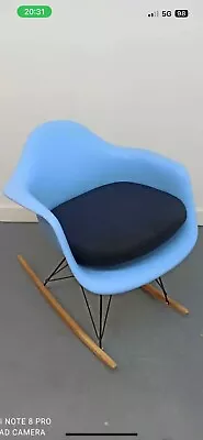 Blue Chairs - Choose From Rocking Chair Legs Or Wire Eiffel Legs.Eames Inspired • £30