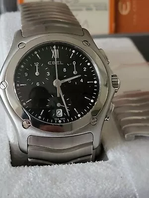 £849.50 • Buy Ebel Classic Wave Chronograph Watch Stainless